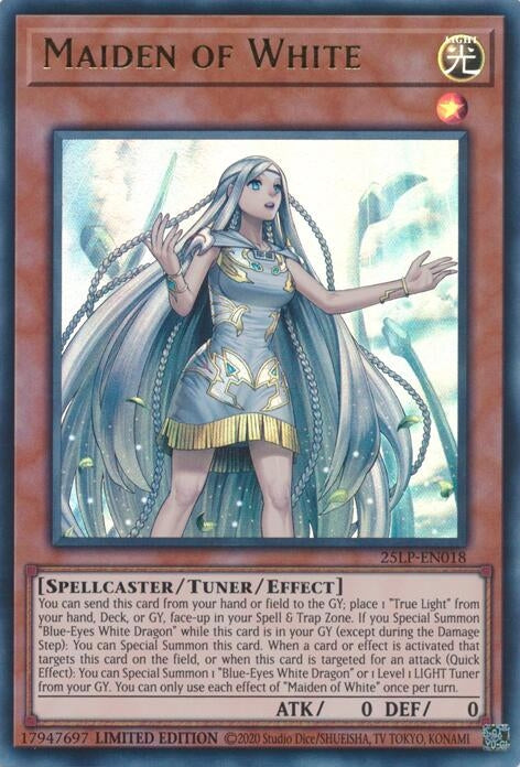 Image for Maiden of White (25LP-EN018) (Limited Pack World Championship 2025) - YuGiOh