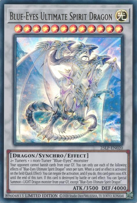 Image for Blue-Eyes Ultimate Spirit Dragon (25LP-EN020) (Limited Pack World Championship 2025) - YuGiOh