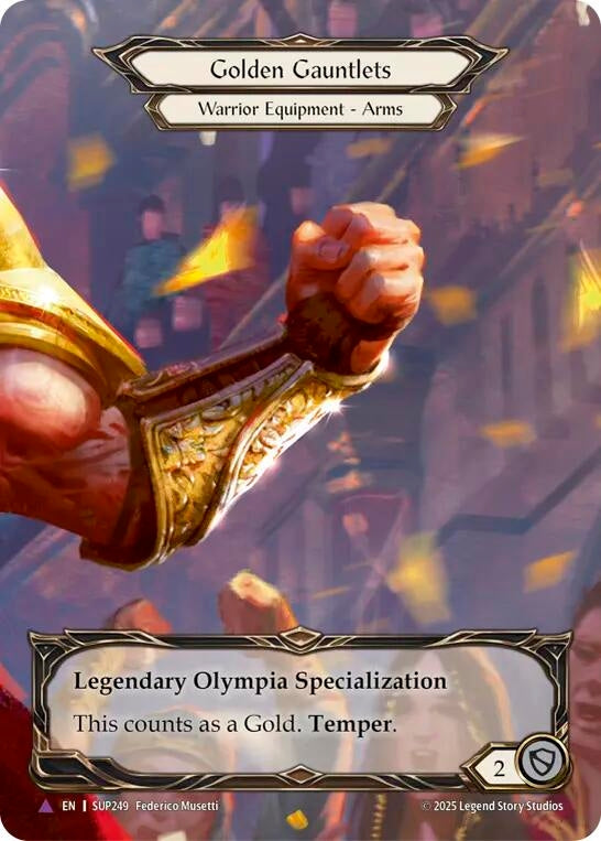 Image for Golden Gauntlets (Marvel) (SUP249) - Flesh and Blood TCG
