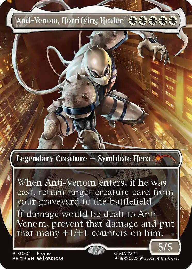 Image for Anti-Venom, Horrifying Healer (Borderless) (1) (Media Promos) - Magic: The Gathering