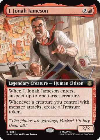 Image for J. Jonah Jameson (Extended Art) (261) (Marvel's Spider-Man) - Magic: The Gathering