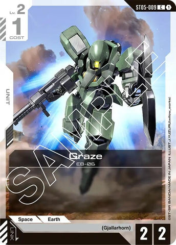Image for Graze (ST05-009) (Starter Deck 05: Iron Bloom) - Gundam Card Game