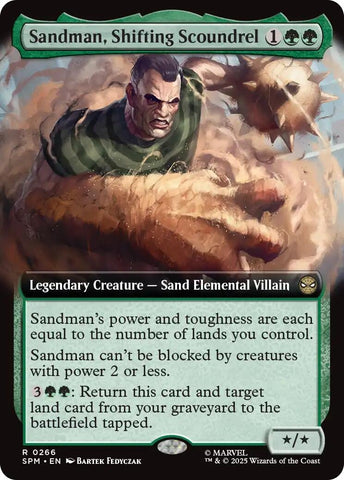 Image for Sandman, Shifting Scoundrel (Extended Art) (266) (Marvel's Spider-Man) - Magic: The Gathering