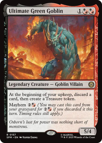 Image for Ultimate Green Goblin (157) (Marvel's Spider-Man) - Magic: The Gathering