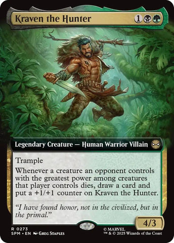 Image for Kraven the Hunter (Extended Art) (273) (Marvel's Spider-Man) - Magic: The Gathering
