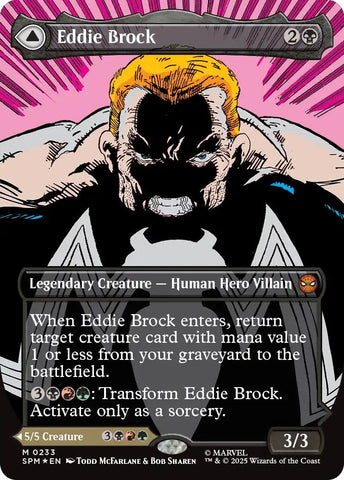 Image for Eddie Brock (0233) (Borderless) (233) (Marvel's Spider-Man) - Magic: The Gathering