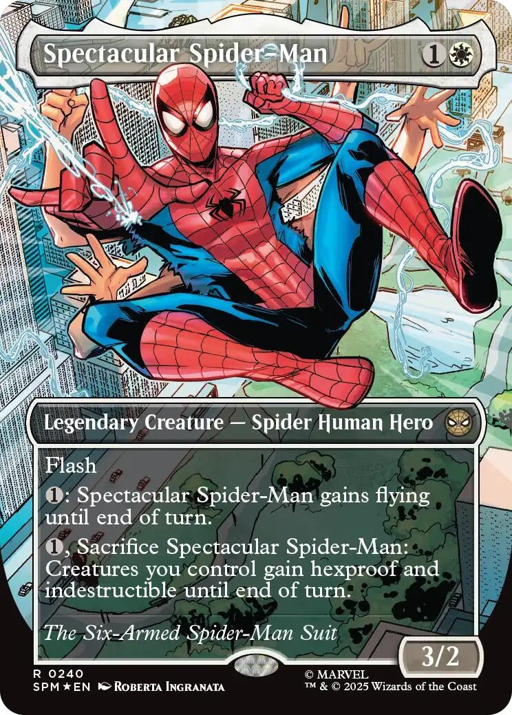 Image for Spectacular Spider-Man (0240) (Borderless) (Textured Foil) (240) (Marvel's Spider-Man) - Magic: The Gathering