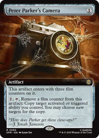 Image for Peter Parker's Camera (Extended Art) (280) (Marvel's Spider-Man) - Magic: The Gathering