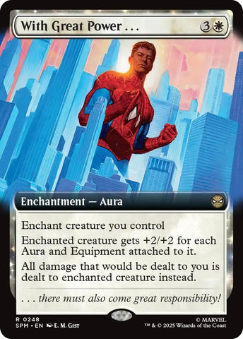 Image for With Great Power... (Extended Art) (248) (Marvel's Spider-Man) - Magic: The Gathering
