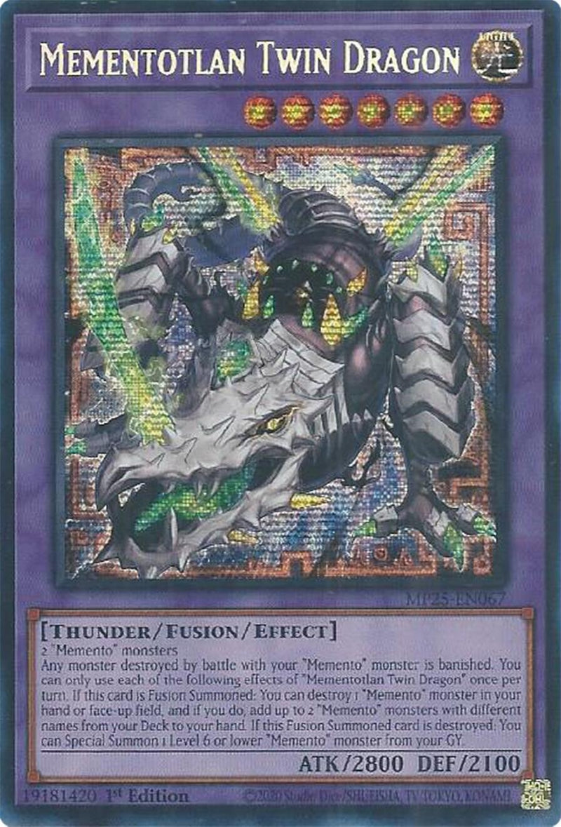 Image for Mementotlan Twin Dragon (MP25-EN067) (2025 Mega-Pack) - YuGiOh