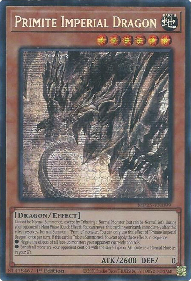 Image for Primite Imperial Dragon (MP25-EN099) (2025 Mega-Pack) - YuGiOh