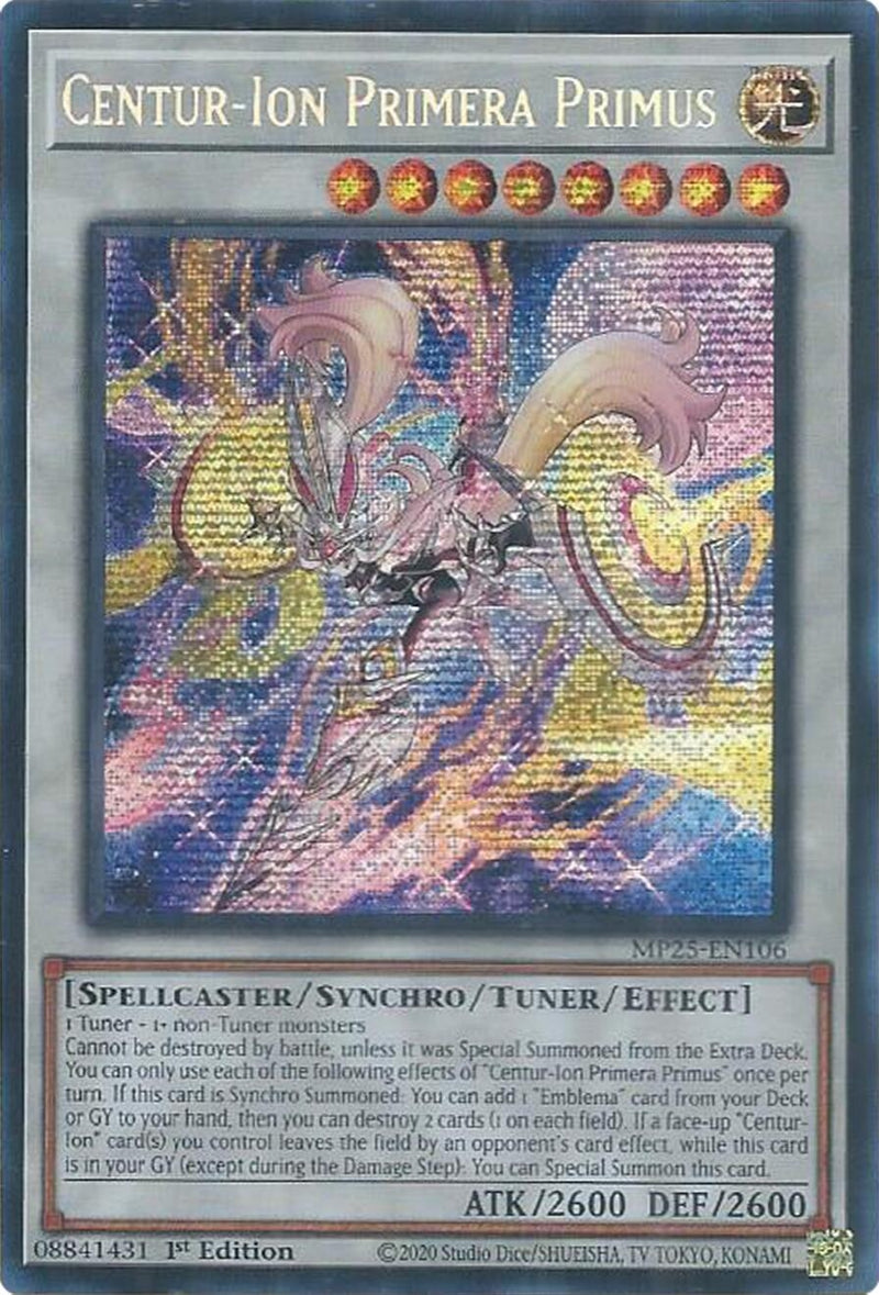 Image for Centur-Ion Primera Primus (MP25-EN106) (2025 Mega-Pack) - YuGiOh