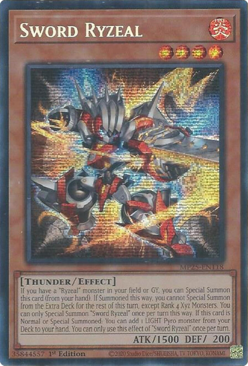 Image for Sword Ryzeal (MP25-EN118) (2025 Mega-Pack) - YuGiOh