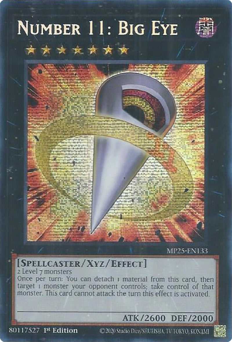 Image for Number 11: Big Eye (MP25-EN133) (2025 Mega-Pack) - YuGiOh