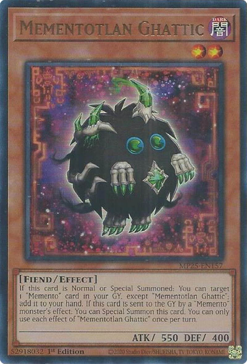 Image for Mementotlan Ghattic (MP25-EN157) (2025 Mega-Pack) - YuGiOh
