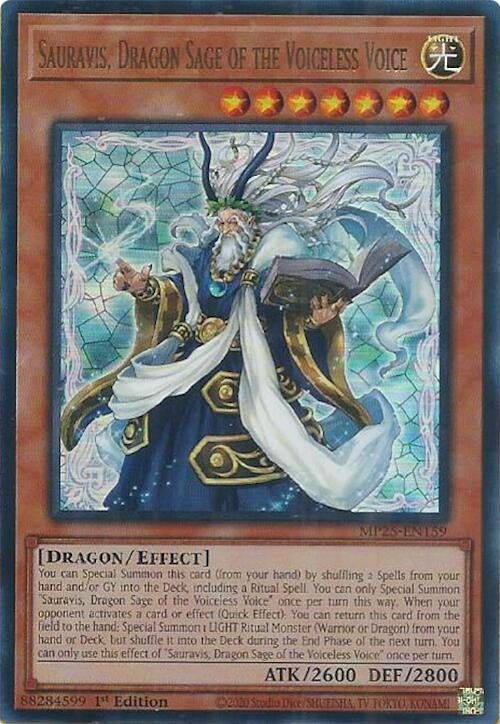 Image for Sauravis, Dragon Sage of the Voiceless Voice (MP25-EN159) (2025 Mega-Pack) - YuGiOh