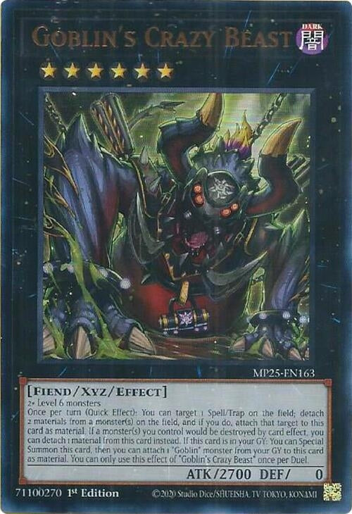 Image for Goblin's Crazy Beast (MP25-EN163) (2025 Mega-Pack) - YuGiOh