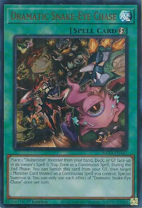 Image for Dramatic Snake-Eye Chase (MP25-EN167) (2025 Mega-Pack) - YuGiOh