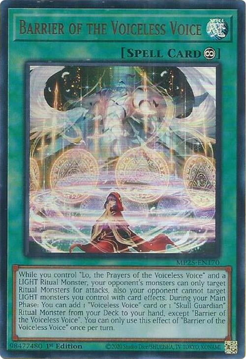 Image for Barrier of the Voiceless Voice (MP25-EN170) (2025 Mega-Pack) - YuGiOh