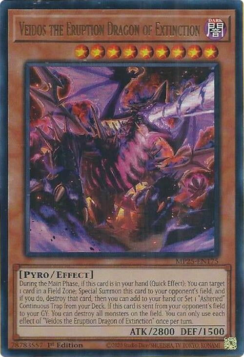 Image for Veidos the Eruption Dragon of Extinction (MP25-EN175) (2025 Mega-Pack) - YuGiOh