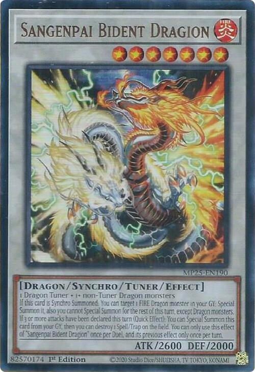 Image for Sangenpai Bident Dragion (MP25-EN190) (2025 Mega-Pack) - YuGiOh