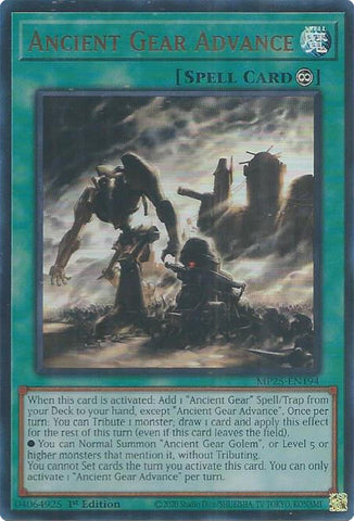 Image for Ancient Gear Advance (MP25-EN194) (2025 Mega-Pack) - YuGiOh