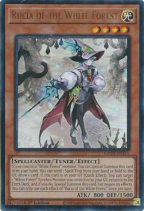 Image for Rucia of the White Forest (MP25-EN215) (2025 Mega-Pack) - YuGiOh