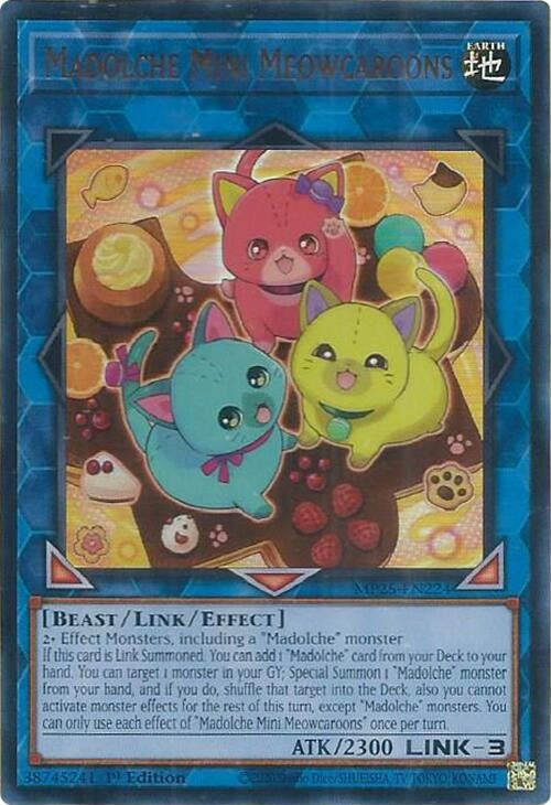 Image for Madolche Mini Meowcaroons (MP25-EN224) (2025 Mega-Pack) - YuGiOh