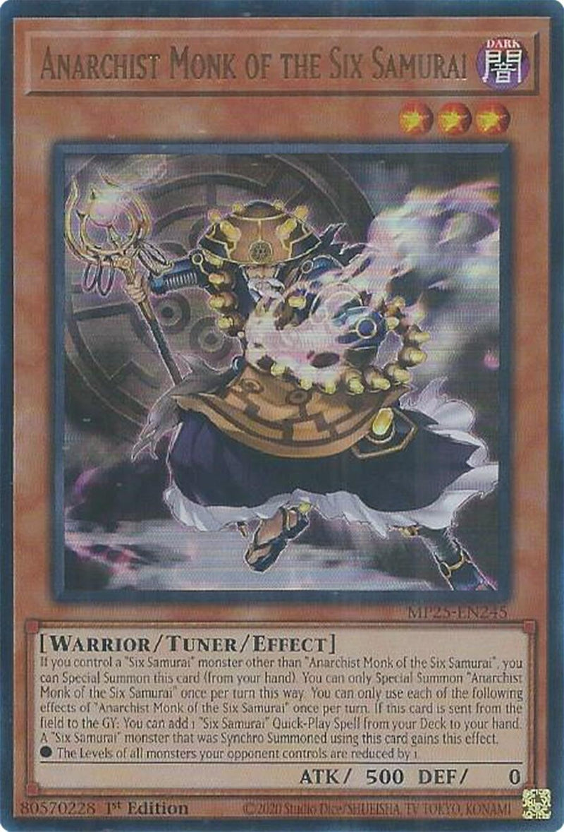 Image for Anarchist Monk of the Six Samurai (MP25-EN245) (2025 Mega-Pack) - YuGiOh