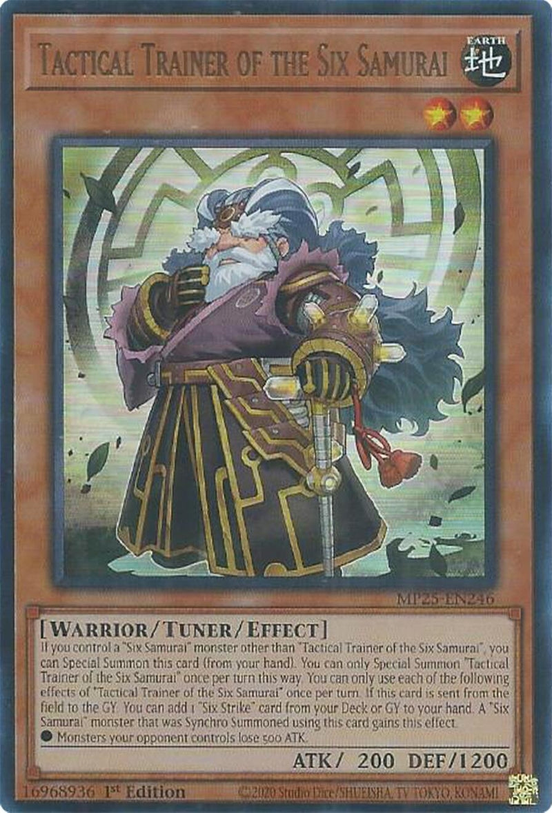 Image for Tactical Trainer of the Six Samurai (MP25-EN246) (2025 Mega-Pack) - YuGiOh