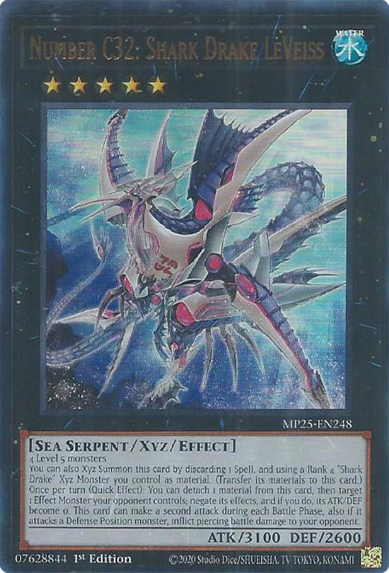 Image for Number C32: Shark Drake LeVeiss (MP25-EN248) (2025 Mega-Pack) - YuGiOh