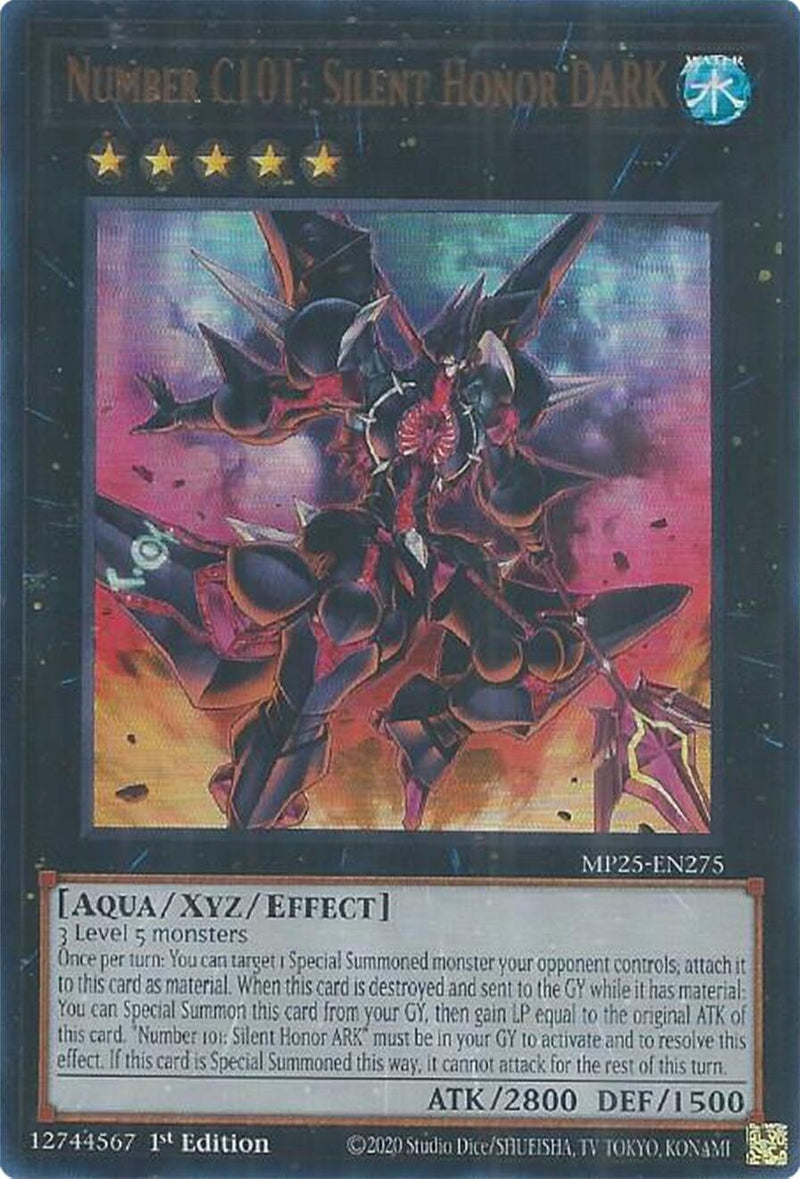 Image for Number C101: Silent Honor DARK (MP25-EN275) (2025 Mega-Pack) - YuGiOh