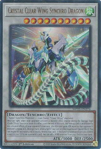 Image for Crystal Clear Wing Synchro Dragon (MP25-EN276) (2025 Mega-Pack) - YuGiOh