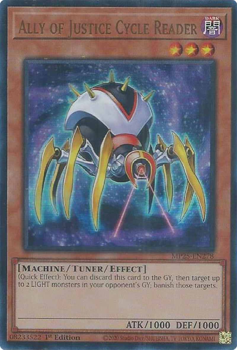 Image for Ally of Justice Cycle Reader (MP25-EN278) (2025 Mega-Pack) - YuGiOh