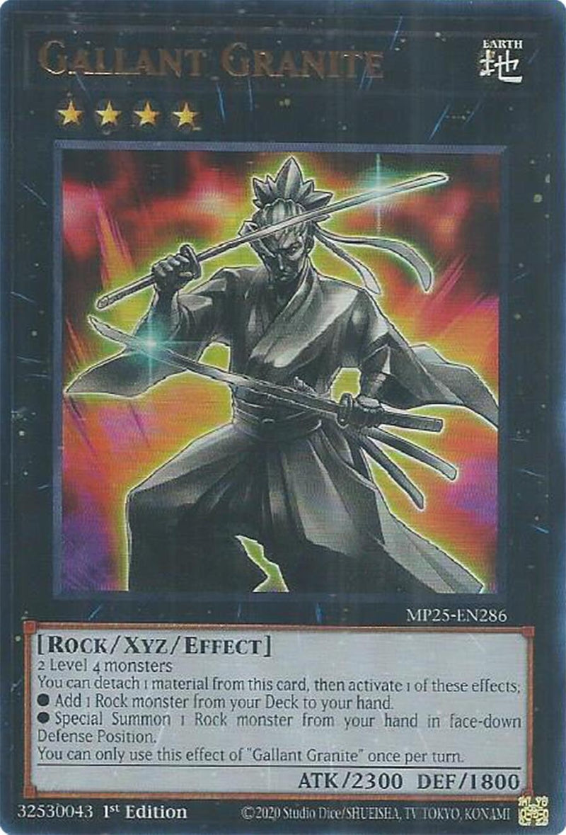 Image for Gallant Granite (MP25-EN286) (2025 Mega-Pack) - YuGiOh
