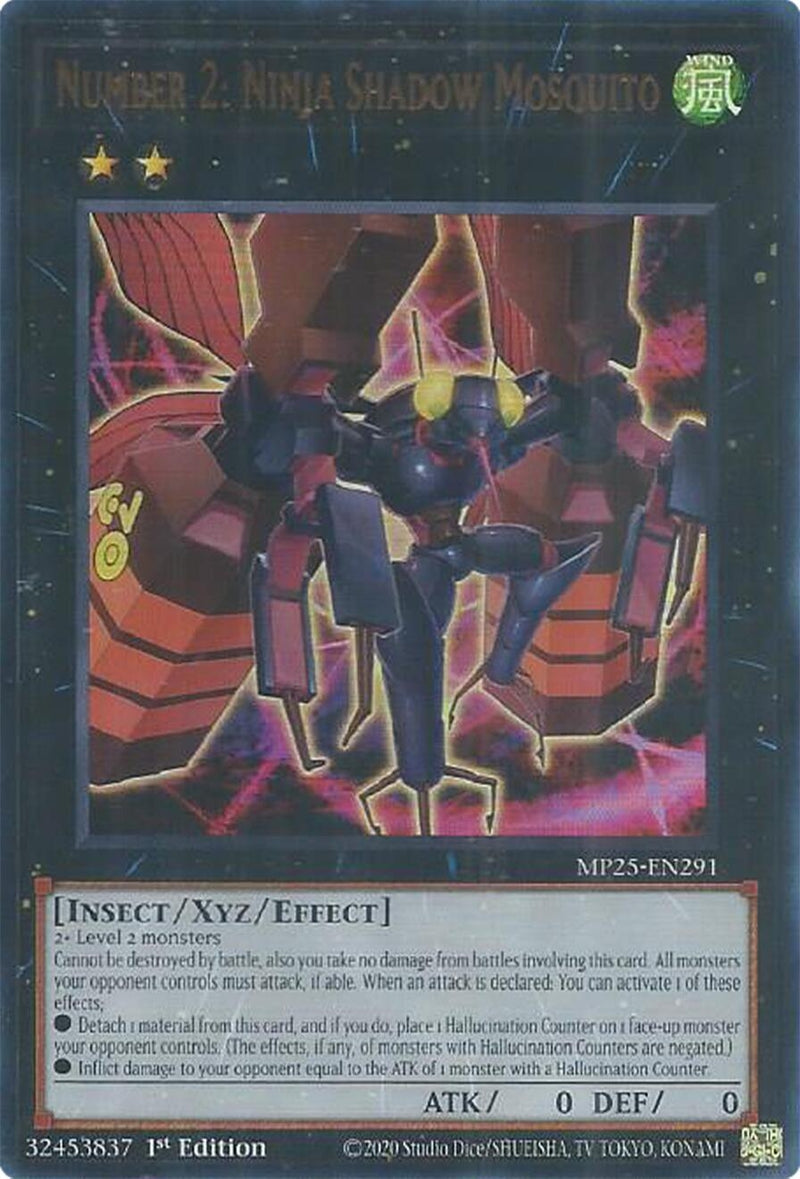 Image for Number 2: Ninja Shadow Mosquito (MP25-EN291) (2025 Mega-Pack) - YuGiOh
