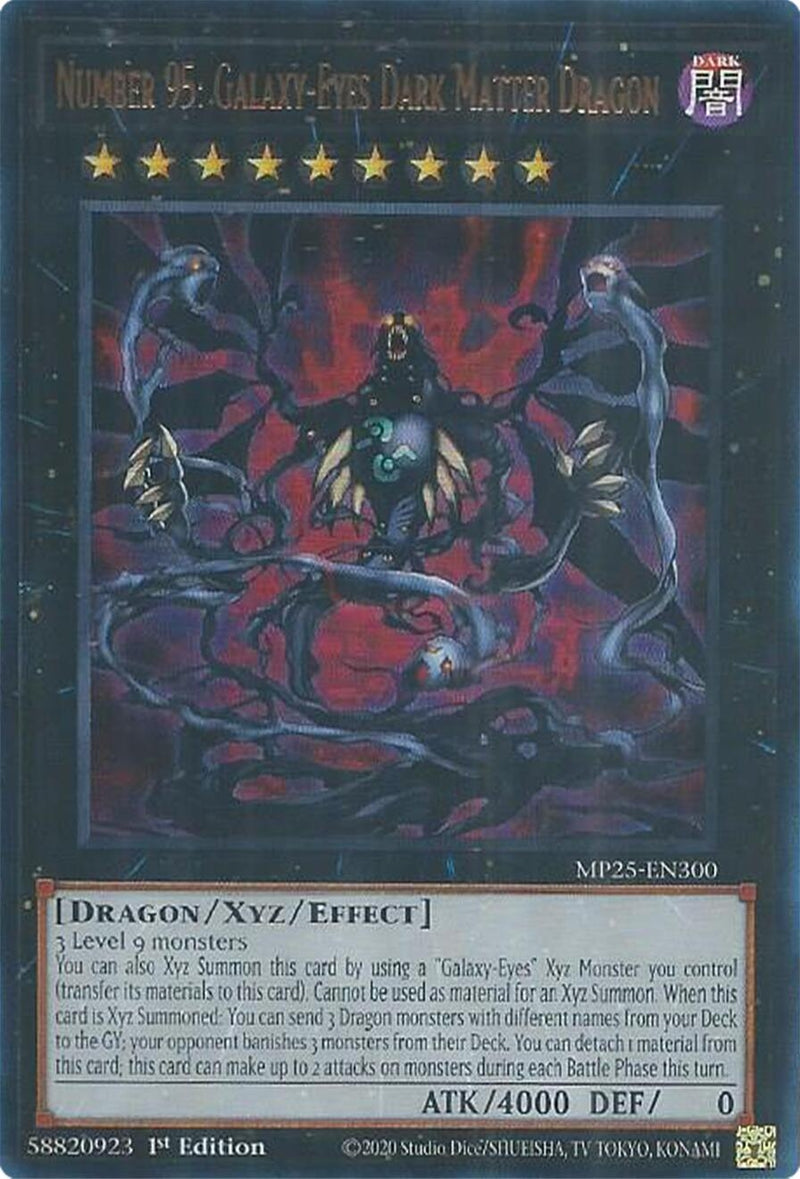 Image for Number 95: Galaxy-Eyes Dark Matter Dragon (MP25-EN300) (2025 Mega-Pack) - YuGiOh