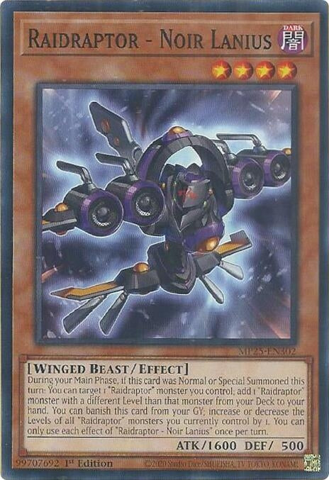 Image for Raidraptor - Noir Lanius (MP25-EN302) (2025 Mega-Pack) - YuGiOh