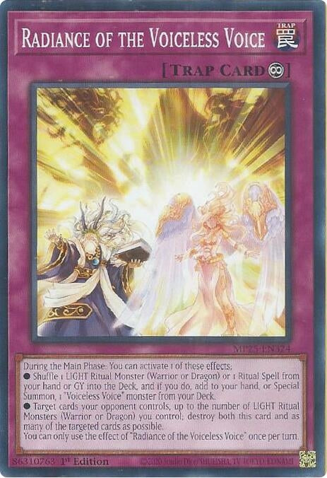 Image for Radiance of the Voiceless Voice (MP25-EN324) (2025 Mega-Pack) - YuGiOh