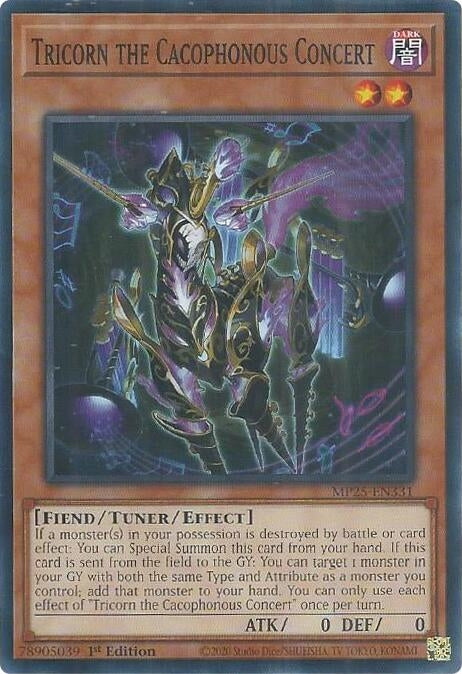 Image for Tricorn the Cacophonous Concert (MP25-EN331) (2025 Mega-Pack) - YuGiOh