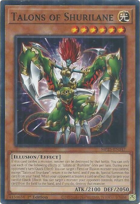 Image for Talons of Shurilane (MP25-EN347) (2025 Mega-Pack) - YuGiOh