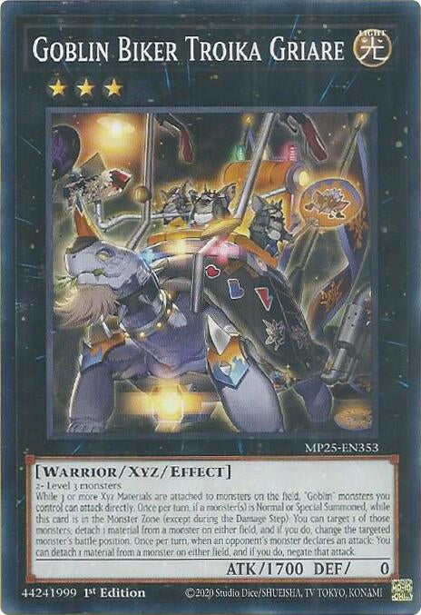 Image for Goblin Biker Troika Griare (MP25-EN353) (2025 Mega-Pack) - YuGiOh