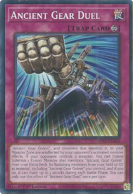 Image for Ancient Gear Duel (MP25-EN360) (2025 Mega-Pack) - YuGiOh