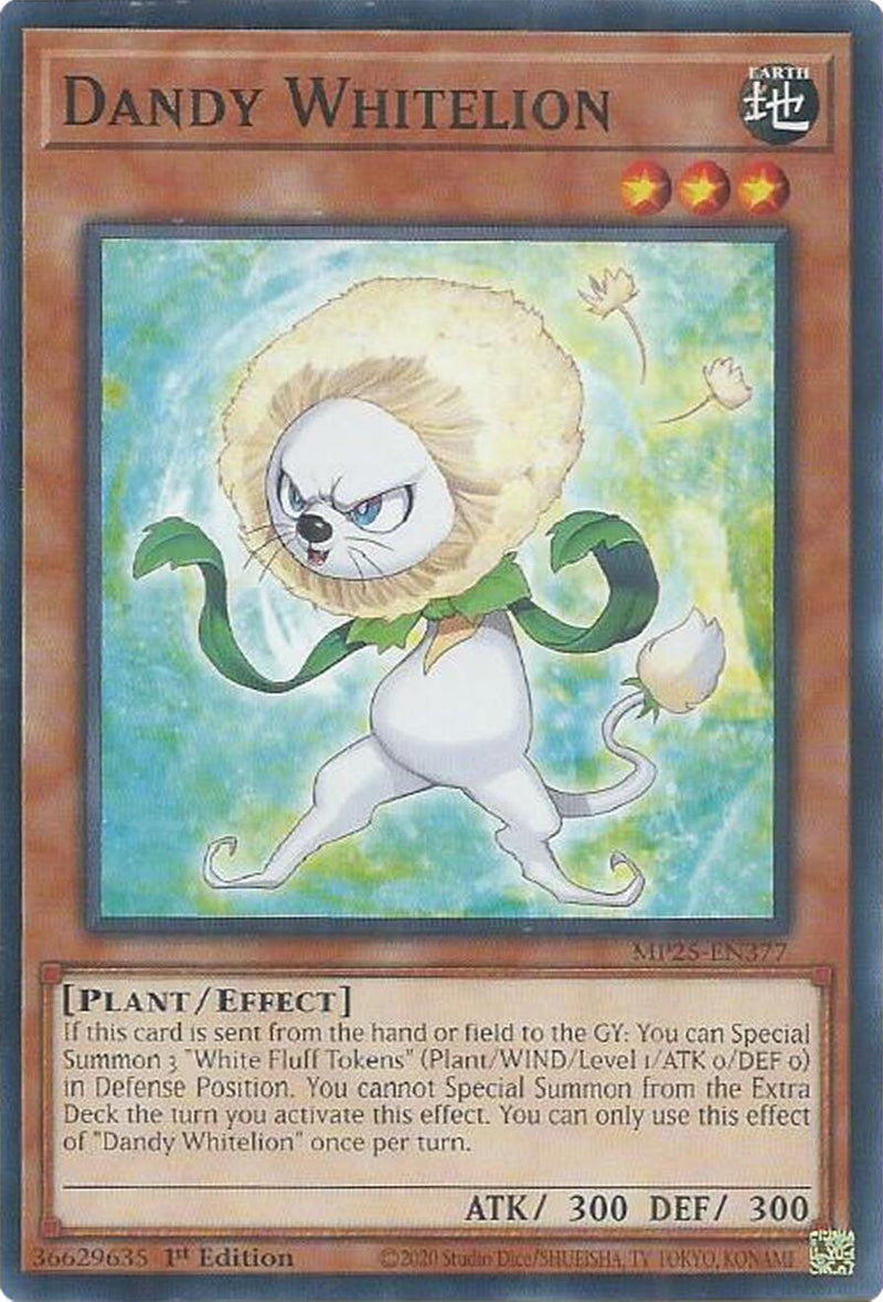 Image for Dandy Whitelion (MP25-EN377) (2025 Mega-Pack) - YuGiOh