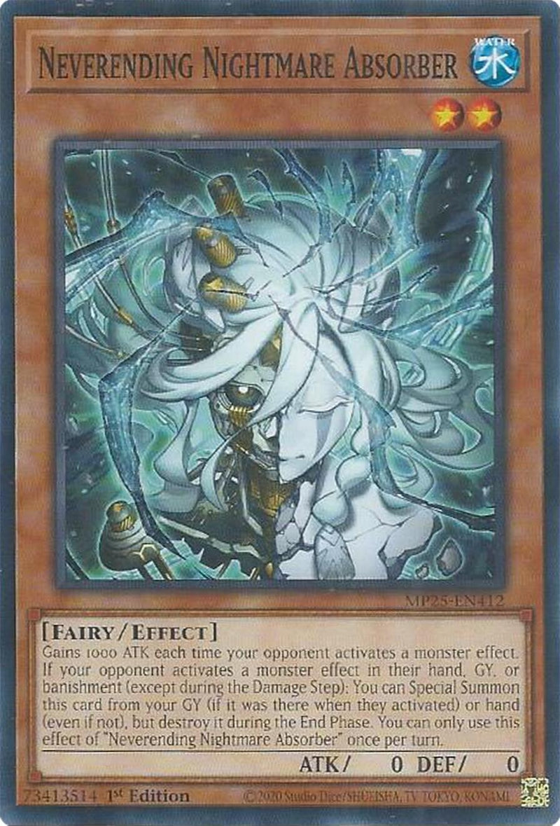 Image for Neverending Nightmare Absorber (MP25-EN412) (2025 Mega-Pack) - YuGiOh