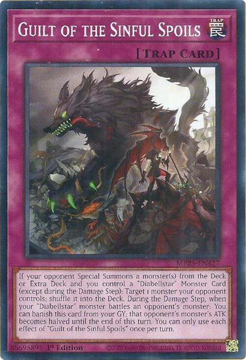 Image for Guilt of the Sinful Spoils (MP25-EN427) (2025 Mega-Pack) - YuGiOh