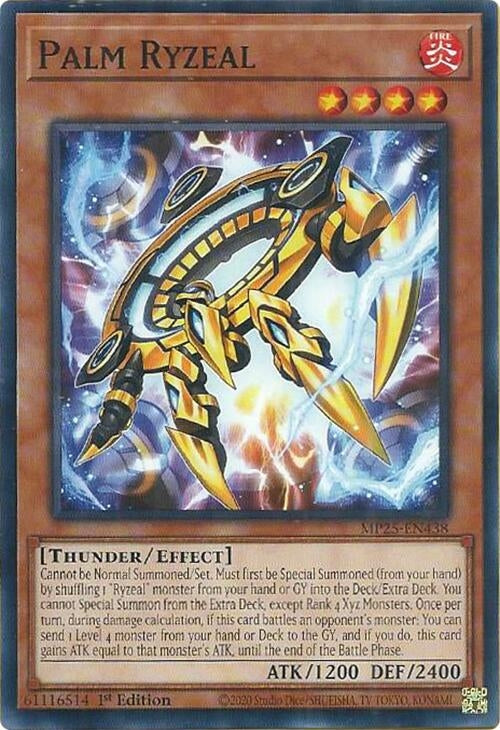 Image for Palm Ryzeal (MP25-EN438) (2025 Mega-Pack) - YuGiOh