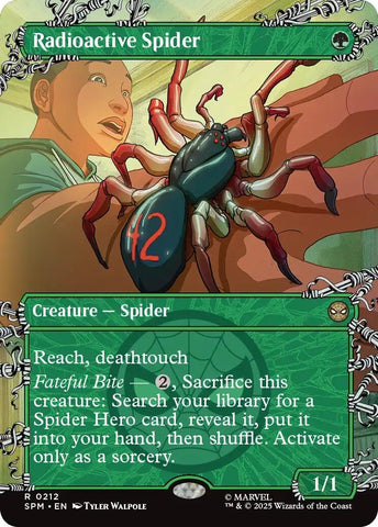 Image for Radioactive Spider (Borderless) (212) (Marvel's Spider-Man) - Magic: The Gathering