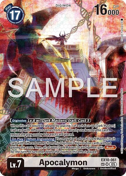 Image for Apocalymon (SP) (EX10-061 SR) - Digimon Card Game