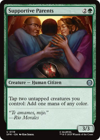 Image for Supportive Parents (119) (Marvel's Spider-Man) - Magic: The Gathering